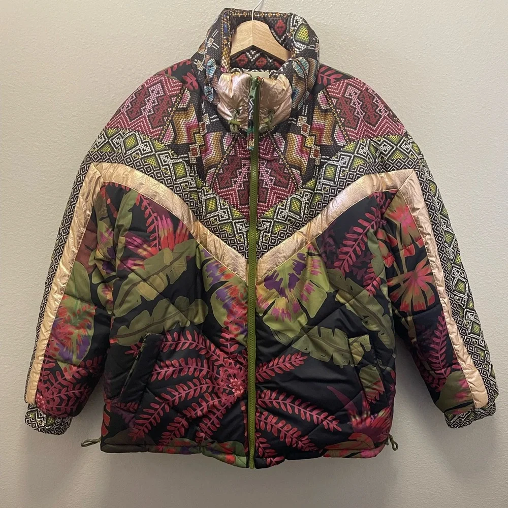 FARM Rio Tropical Rauti Reversible Puffer Jacket - Picture 5 of 9